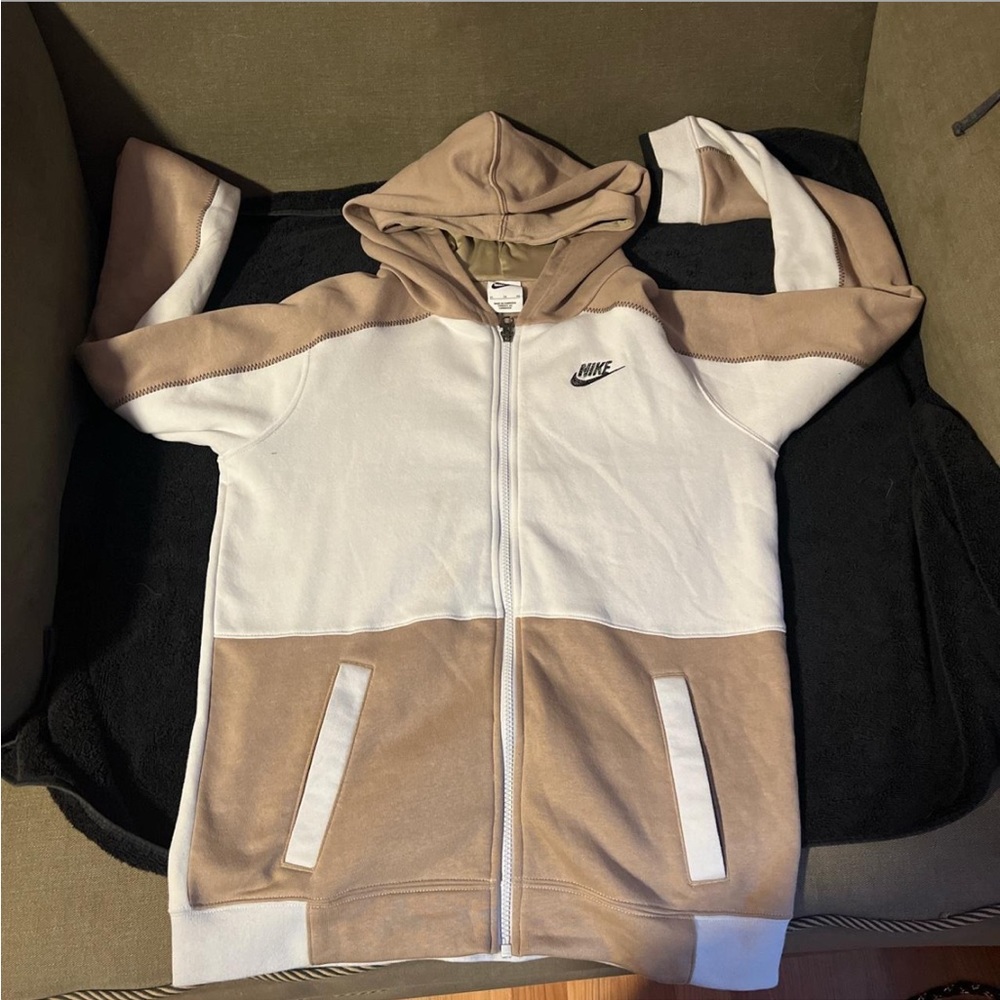 color block nike zip up hoodie